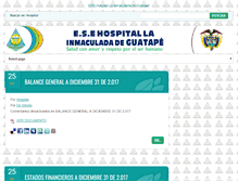 Tablet Screenshot of hospitalguatape.com